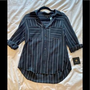 Black and White button down shirt - Brand New